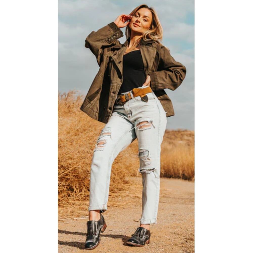 Freebird Mabel Black Leather Distressed Oxford Shoes 8 Kurt Cobain Hipster 70s - Picture 2 of 16